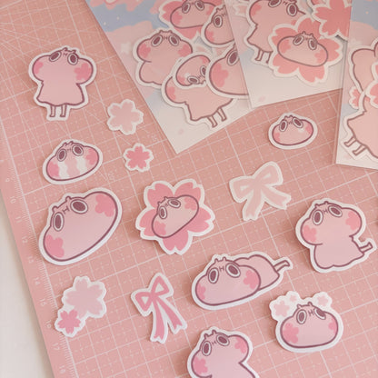 Spring Himboo Flake Sticker Set